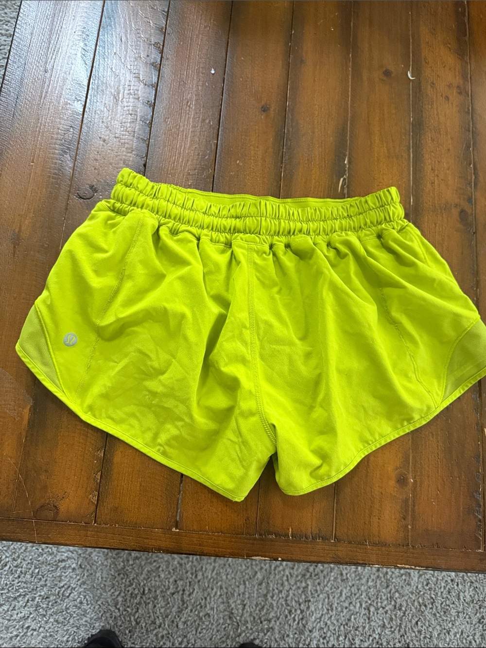 lululemon athletica Neon Lime Athletic Shorts